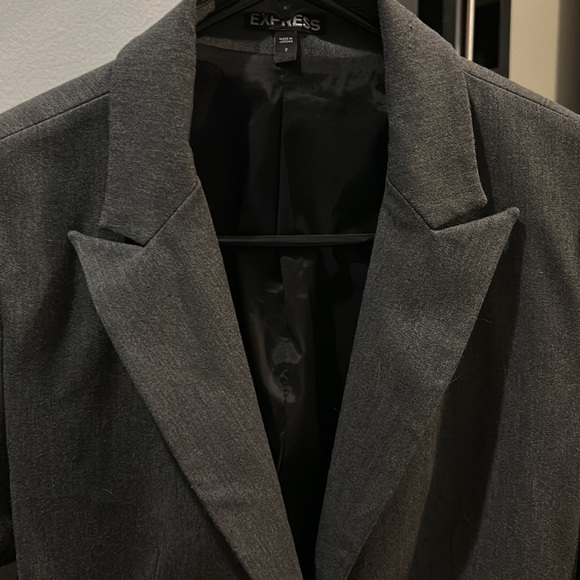 Express dark gray blazer - Picture 3 of 4
